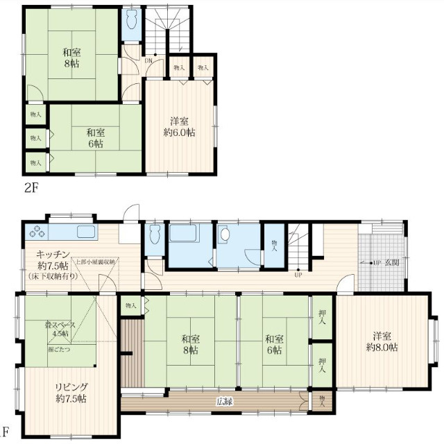 宗像市ひかりヶ丘５丁目　戸建ての間取り