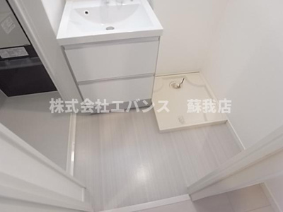 【洗面所】 | シェンヌ千葉中央 | 広い洗面スペース