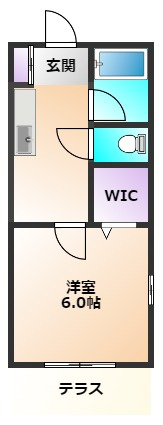 西東京市南町１丁目のアパートの間取り