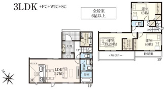 【間取り】 | 南城市玉城糸数3期（全4棟）1号棟 | 1号棟　