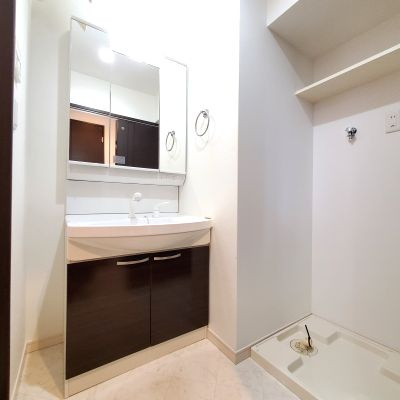 熊本市中央区白山３丁目の賃貸マンションの独立洗面台