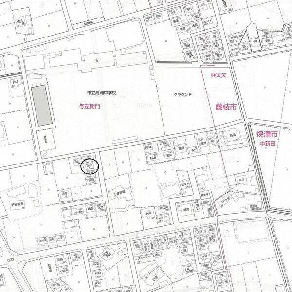 ハイツスルガの地図