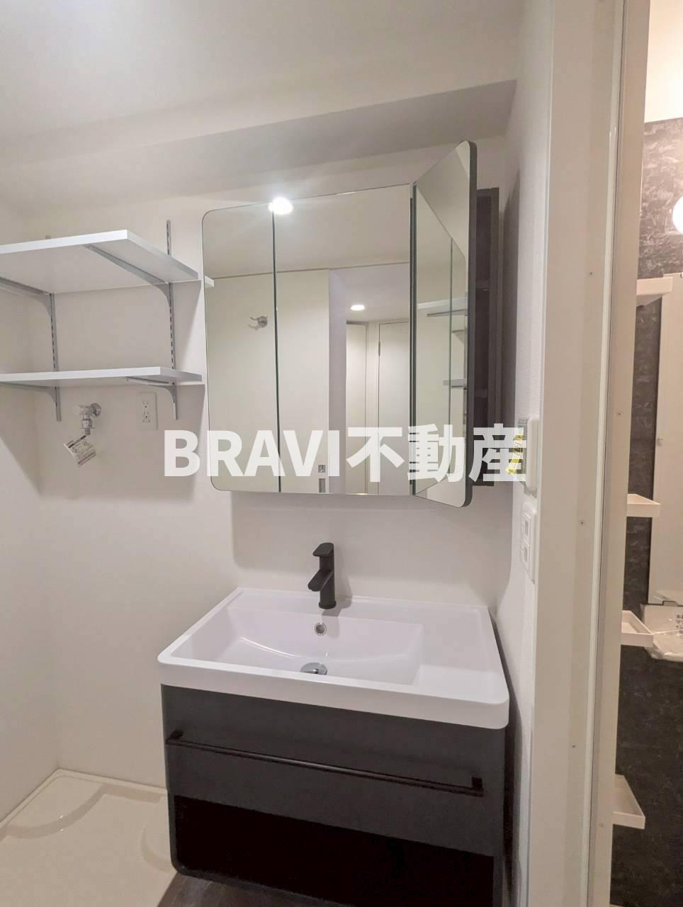 セレニテフラン谷町四丁目 BRAVI不動産の独立洗面台
