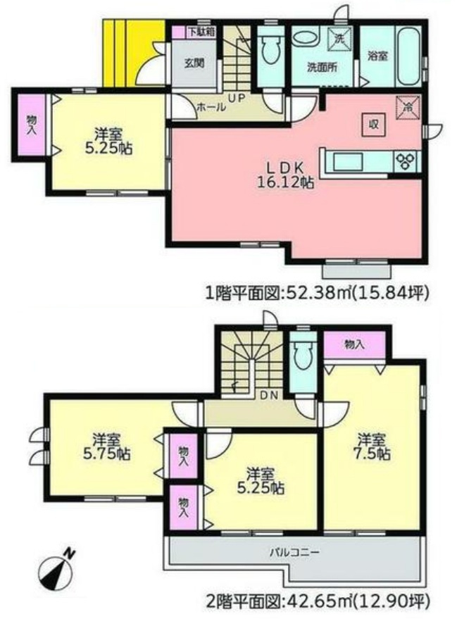 ハートフルタウン　(春)西区清里町4期　全2棟　新築戸建　1号棟