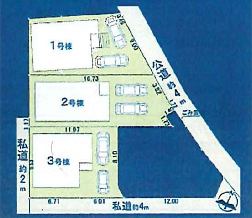 【区画図】 | 富士見市羽沢第1　全3棟　1号棟 | 1号棟