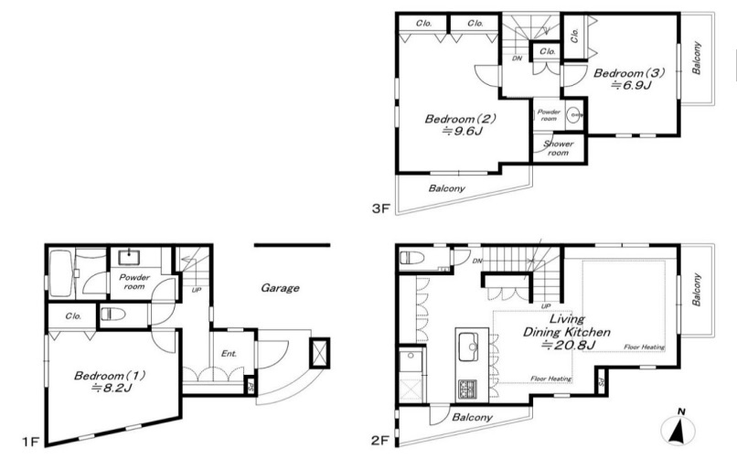 代々木３　土地のその他|現況間取図