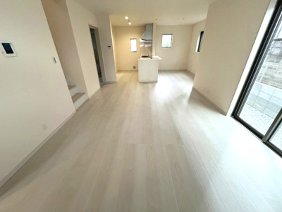 【居間・リビング】 | 【20万円ｷｬｯｼｭﾊﾞｯｸ対象物件】リーブルガーデン北葛城郡河合町泉台2丁目3期全3棟 3号棟