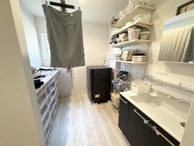 築浅の豪華な注文住宅♪おしゃれな平屋　上三川の洗面所|コンパクトで使いやすい洗面所