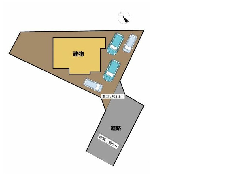 八代市古閑下町中古戸建の区画図