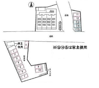 ファインズ　コートの区画図