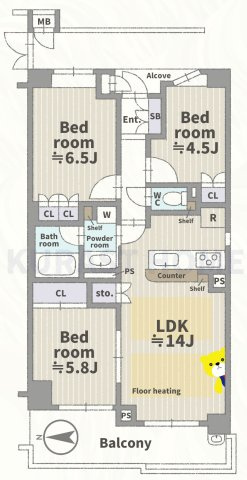 グランエスパス長岡天神　3階