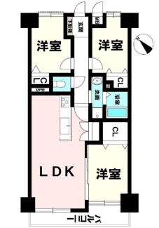 【間取り】 | コンツェルトパーク古江（古江駅）【リフォーム済・中古マンション】 | 10.6帖リビング☆ファミリータイプ2LDK＋S☆南面向きバルコニー