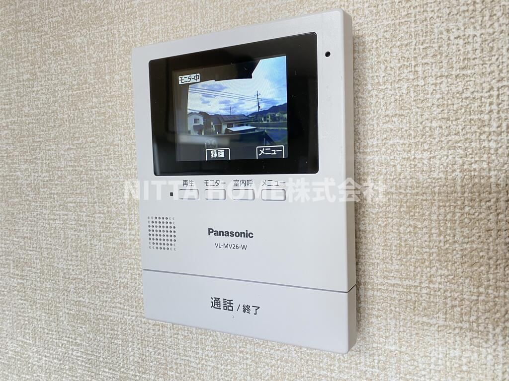 プリシェール姫髪のセキュリティ|ＴＶインターホン付きでセキュリティ面は安心ですね◎