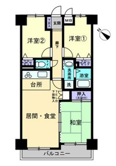 【間取り】 | コンツェルトパーク古江（古江駅）【リフォーム済・中古マンション】