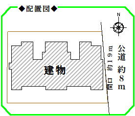 名古屋市名東区貴船１丁目の一棟マンションの区画図