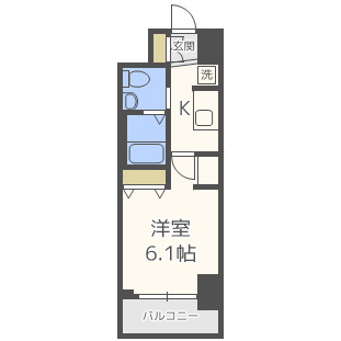 大阪市浪速区幸町３丁目の賃貸マンションの間取り