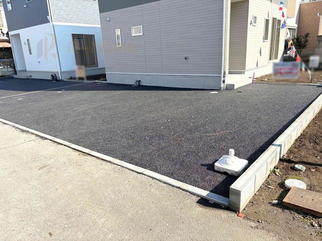 筑西市下川島第2　新築戸建て　2号棟の駐車場|カースペースは2台お停めいただけます♪