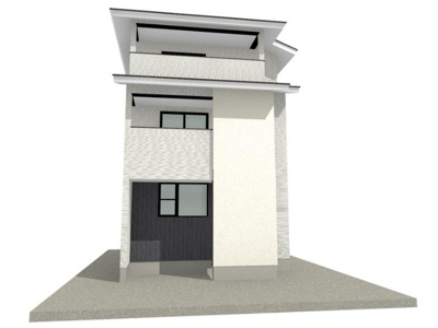 【外観パース】 | 山科区竹鼻サイカシ町　新築戸建