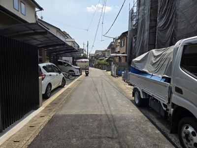 【前面道路含む現地写真】 | 山科区竹鼻サイカシ町　新築戸建