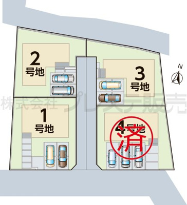【キッチン】 | 奈良市七条西町１丁目の新築一戸建 全４区画 | １号地キッチン完成イメージ／人気の対面キッチン♪