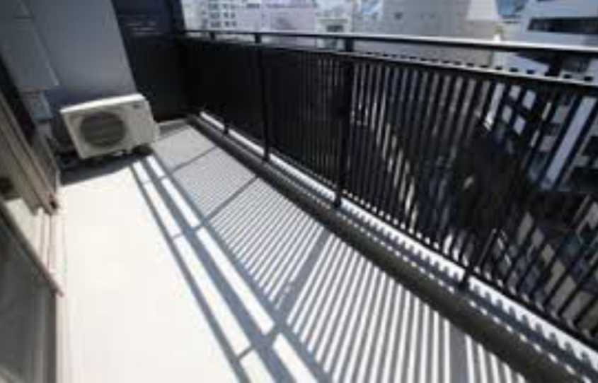 ザ・パークハウス渋谷美竹　駅近　分譲賃貸　床暖房のバルコニー