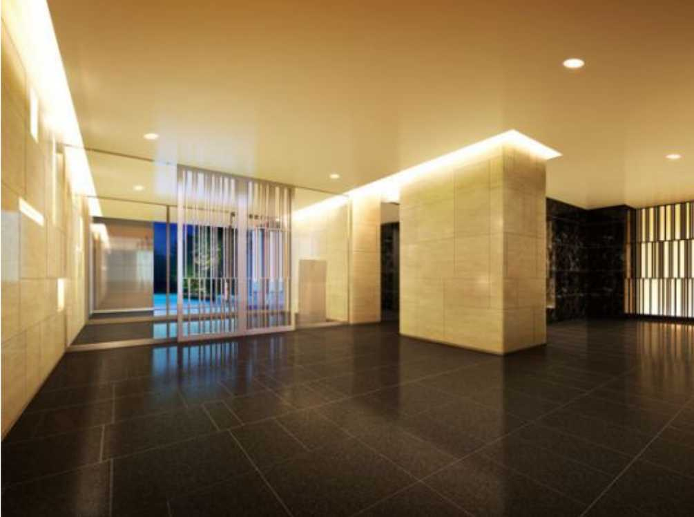 ザ・パークハウス渋谷美竹　駅近　分譲賃貸　床暖房のロビー