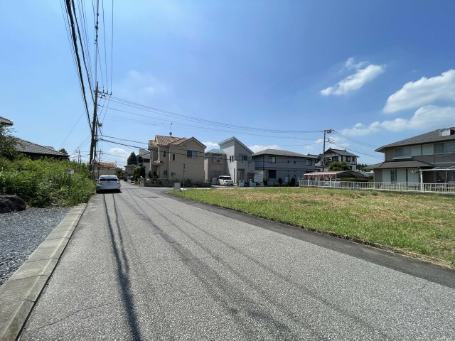 つくば市牧園　①号地の前面道路含む現地写真