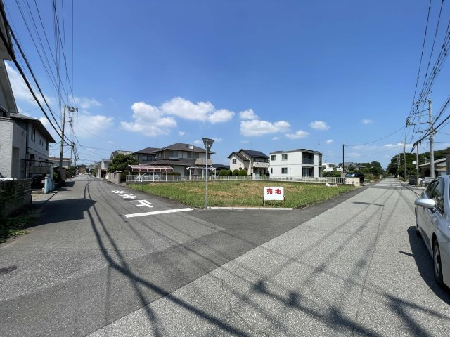 つくば市牧園　①号地の前面道路含む現地写真