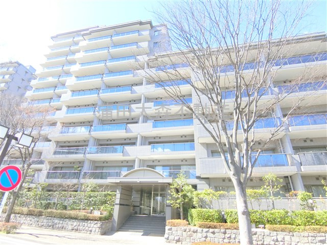 パークハウス多摩川南五番館の外観|1993年10月築　RC鉄筋コンクリート造地上6階地下1階建て総戸数60戸の分譲マンション　
東京都大田区下丸子4丁目　東急多摩川線鵜の木駅徒歩7分