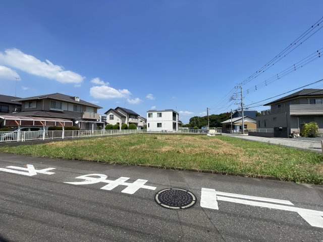つくば市牧園　②号地の前面道路含む現地写真