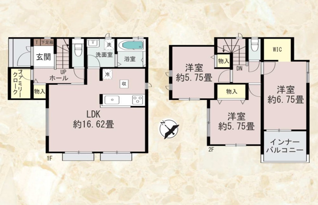 【間取り】 | 福岡市東区香住ヶ丘5丁目第1　A号棟（全6棟）【仲介手数料無料・0円】 | 平日、土日祝日もお好きな日時にご見学可能です。お気軽にお問合せ下さい。