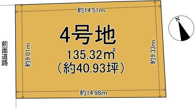 大津市今堅田1丁目10付近　分譲地の区画図|4号地