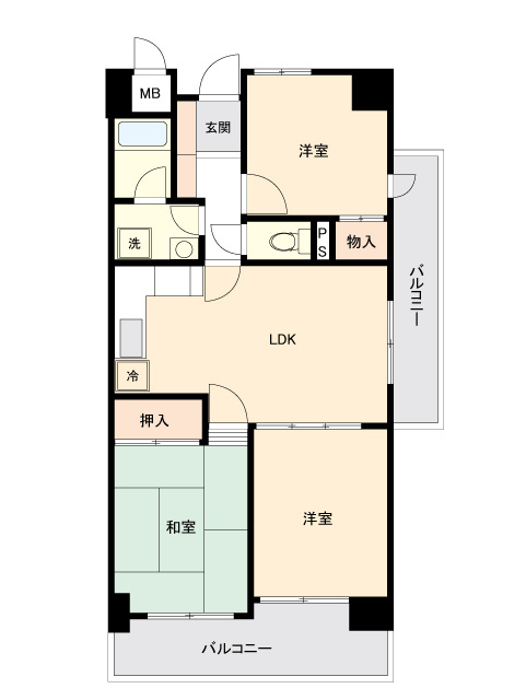 アーバンパーク行徳の間取り