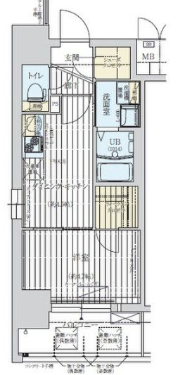 ワールドアイ大阪WestGateの間取り
