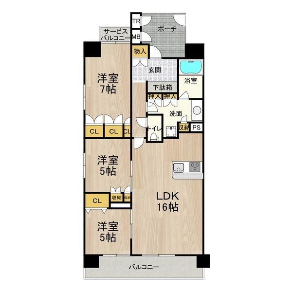 フロンティアタワー日本橋の間取り