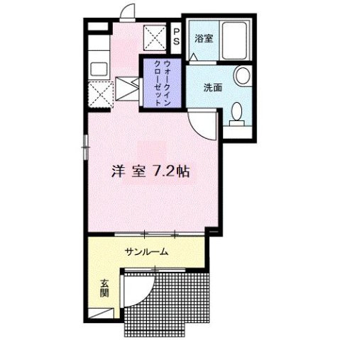 ライツ与野鈴谷の間取り