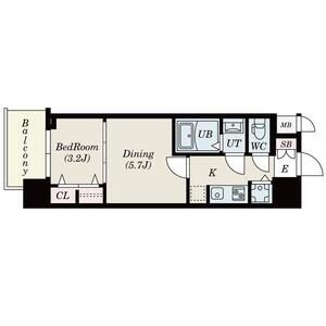 S-RESIDENCE日本橋Qualierの間取り