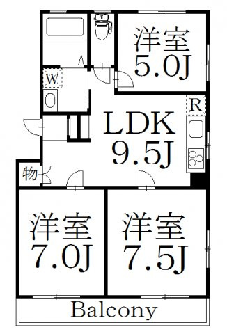 【間取り】 | シャトウ中野アネックス