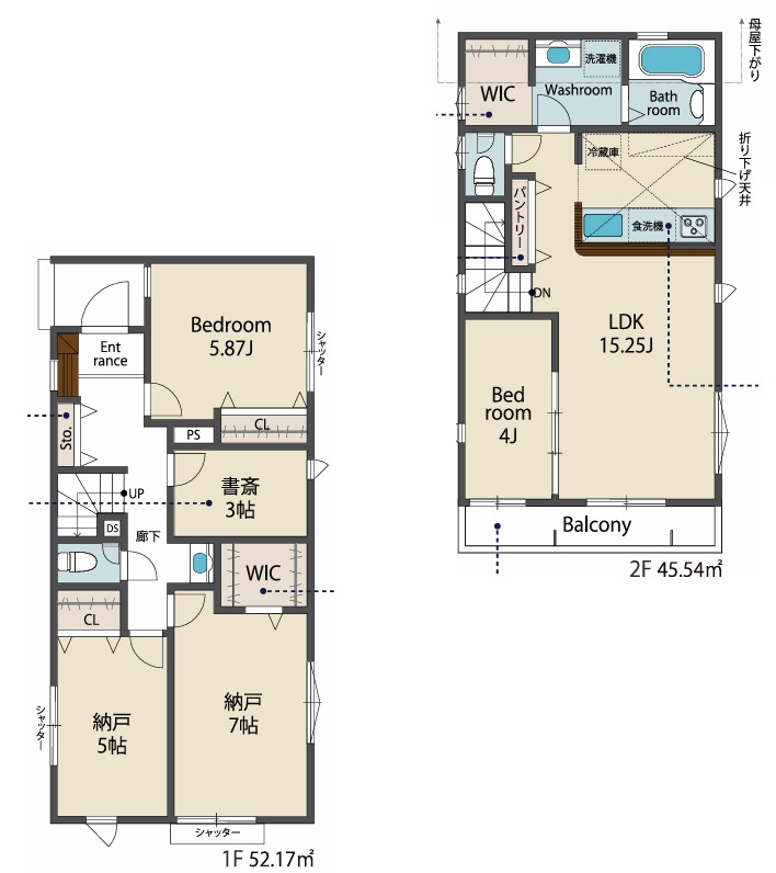 TIARA　東村山市秋津町６期　全５棟　４号棟の間取り