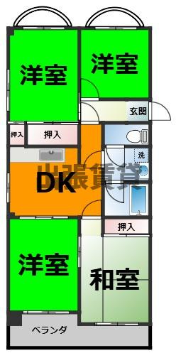 仲介手数料0円！！ロイヤルハウスの間取り