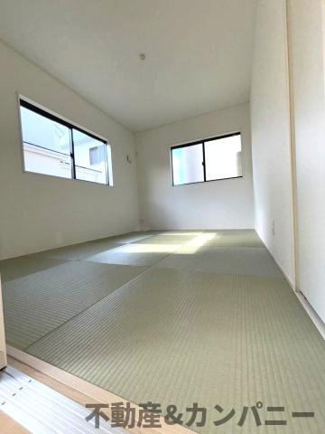 クレイドルガーデン溝辺1号棟　新築建売分譲地(全2棟)　松山市溝辺第2の和室|ゆったりとくつろげる和室です