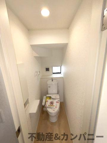 クレイドルガーデン溝辺1号棟　新築建売分譲地(全2棟)　松山市溝辺第2のトイレ|トイレもきれいです