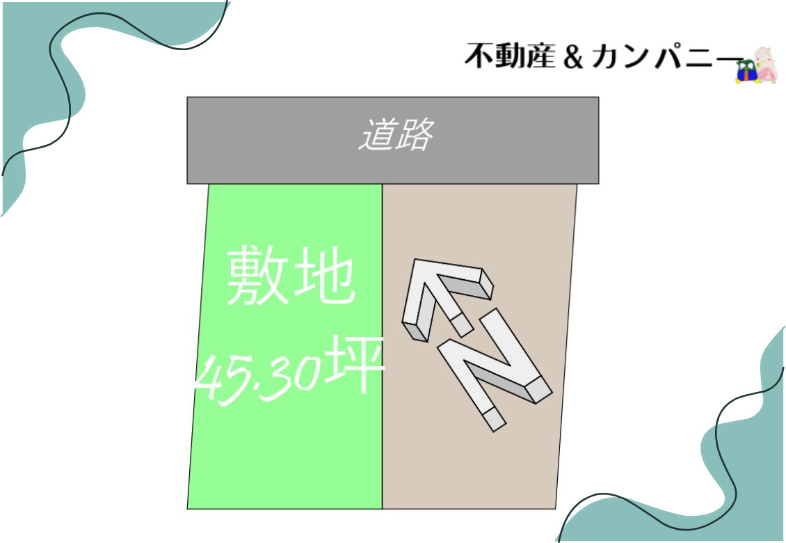 クレイドルガーデン溝辺1号棟　新築建売分譲地(全2棟)　松山市溝辺第2の区画図