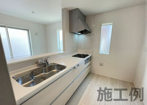 秦野市堀西新築戸建て　9期1号棟のキッチン|お料理しやすいキッチンです