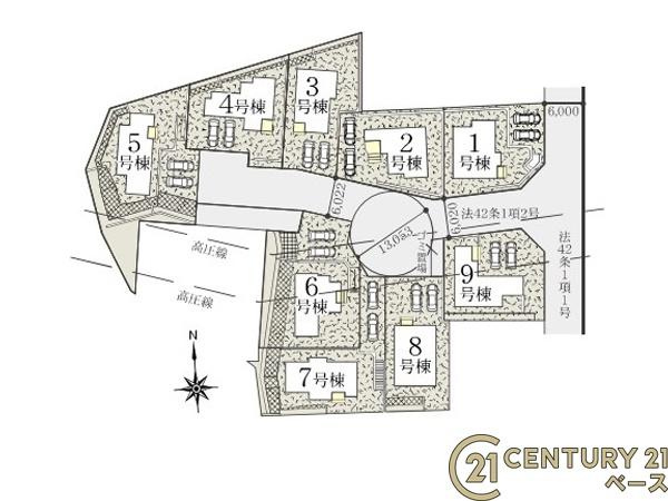 奈良市北登美ケ丘６丁目 ５号棟 ／一戸建の区画図|■こちらの物件は５号棟です！■
