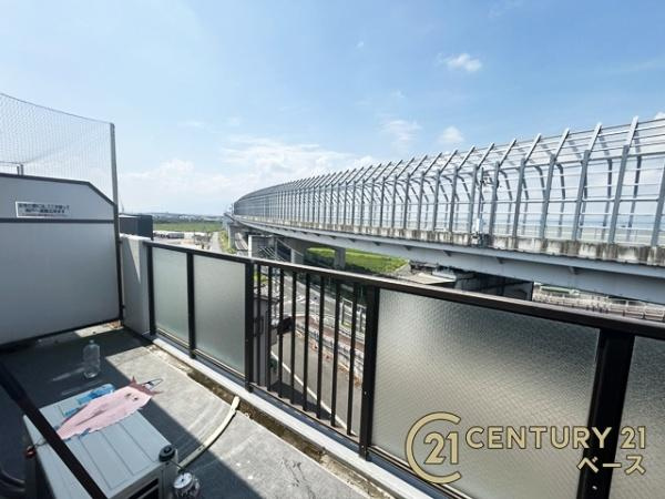 マック結崎オリエントハウスのバルコニー|■現地撮影写真■開放感あふれる日当たりのよいバルコニー！