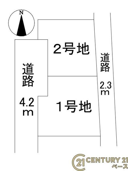桜井市谷 ２号地 ／新築一戸建の区画図|■こちらの物件は２号地です！■