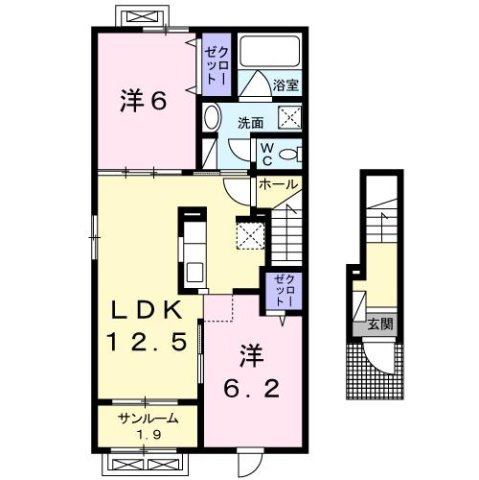 グランリーオ・Ｒ　Ⅰの間取り