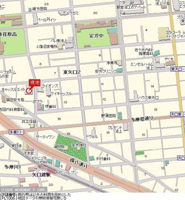 【地図】 | キャッスル・エイト東矢口