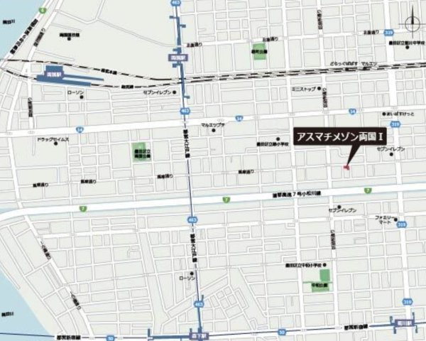 ＡＳＭＡＣＩ　ＭＡＩＳＯＮ両国Ⅰの地図